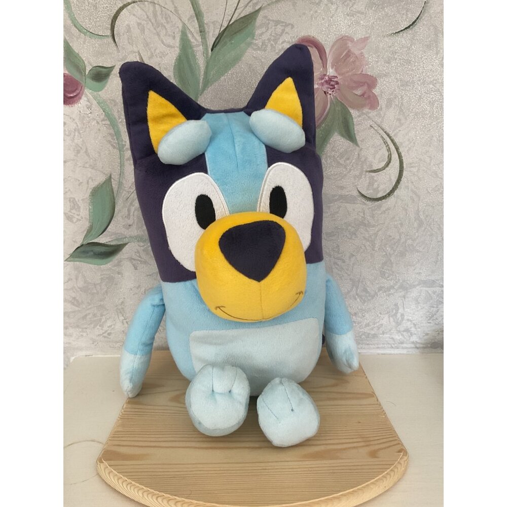 Moose Toys Bluey Plush Toy Soft Stuffed Animal Blue & Purple 17" Tall